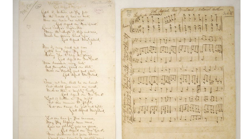 A heritage sheet of music and lyrics